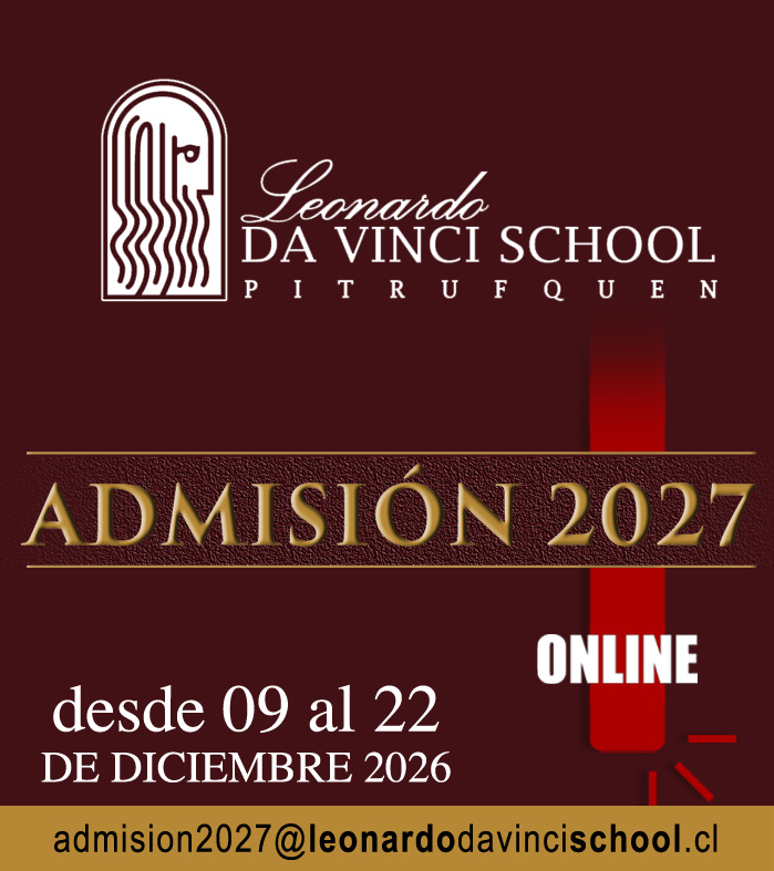 Pieza gráfica de Admisión 2027 con información de atención en línea